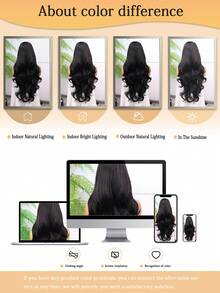 Tóc giả siêu dài kiểu sóng sâu 13x6 có tóc con, dài 30 inch, màu nâu đậm, thích hợp sử dụng hàng ngày, họp mặt gia đình, lễ hội, tiệc tùng, hóa trang, ngày Valentine. - màu đen - Xem 9