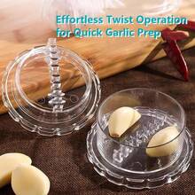 1/2 件装手动蒜蓉器 - 多功能研磨器，适用于大蒜、洋葱、生姜、香草、坚果等，抗冲击厨房小工具，易于使用和清洁 - 透明 - 查看 7