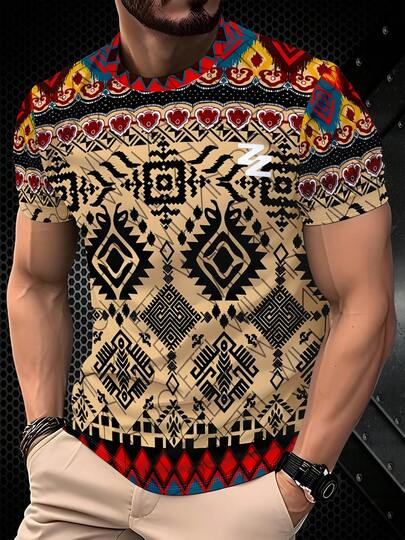 KOVSEE Áo thun thể thao nam kẻ sọc tương phản kiểu retro - Thiết kế đồ họa cổ điển, chất liệu vải thể thao nhẹ, thích hợp cho hoạt động ngoài trời, đi làm, du lịch, có thể giặt máy, thoải mái suốt bốn mùa, thời trang mặc hàng ngày | Áo thun cổ tròn