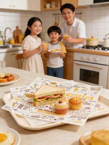 30厘米*30厘米汉堡防油纸、一次性饭团防油纸、面包包装纸、炸鸡食品包装纸 - 查看 11