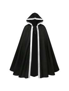 Men Cosplay Clothing - 2471 Color-blocked Cape, Black and Brown - View 5