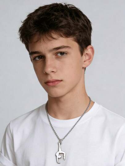 艺术体操金属项链，运动饰品，送给少女的礼物 - 体操运动员/舞蹈演员/闺蜜的配饰