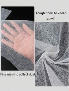 200/100 pièces Recharge de papier filtre anti-poussière pour ongles, tampons absorbants jetables pour la poussière des ongles, papier filtre de rechange - Blanc - Voir 2