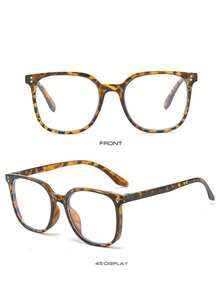1pc Square Full Frame Fashion Computer Glasses, Suitable For Daily Wear, Parties And Streetwear - Multicolor - View 5