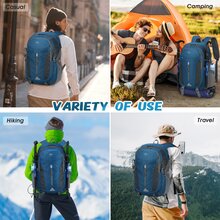 NEWHEY 40L Zaino da trekking leggero e pieghevole, impermeabile, adatto per campeggio, arrampicata, trekking, sport all'aperto - Multicolore - Visualizzare 8