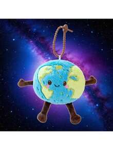 逼真行星毛绒玩偶，卡通月亮、地球、土星、火星玩偶，表情可爱，四肢可活动，天文主题教育毛绒玩具，适合作为圣诞礼物、睡眠伴侣和学习用品。 - 彩色 - 查看 24