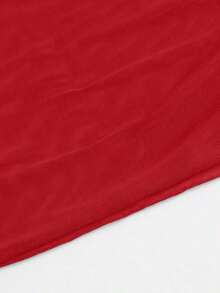 Swim Basics Solid Color Mesh Cover-Up Skirt For Beach Resort For Summer Beach Vacation - 紅色 - 查看 6