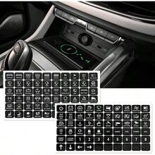 120PCS Car Switch Panel Sticker, Auto Console Switch Label Decal Kit Panel Button Stickers, Rocker Toggle Switch Decals, Text Sticker Car Dashboard, Truck, Boat, RV - 預設 - 查看 5