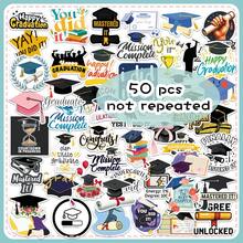 50pcs Graduation Season Graffiti Creative Cartoon Celebration Personalized Decorative DIY Stickers For Bookshelf, Bicycle, Envelopes Scrapbook Supplies Stationery Funny Stickers - 50 Photos Of Graduation Season - View 12