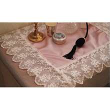 Bộ 1/2/4 tấm lót bàn và khăn ăn bằng satin ren cao cấp kiểu Châu Âu & Mỹ - Nhiều màu - Xem 9