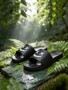 4-Season Slippers, Indoor Household Slippers, Bathroom Slippers, Outdoor Beach Slippers, Pool Slippers, Slippers, Slip-On Slippers - Black - View 5