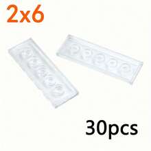 MIGUBA 30 viên gạch xây dựng trơn 2x6, tấm phẳng, gạch phẳng 2*6, phụ kiện gạch, tương thích với bộ 69729 - Nhiều màu - Xem 10