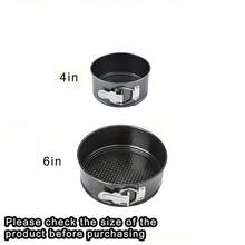 4/6/7/8/9/10 Inch Round/Heart Shaped Non-Stick Cake Baking Pans, Removable Bottom Lock Cake Molds, Baking Tray, Oven Accessories, Baking Tools, Kitchen Gadgets, Kitchen Supplies - Black - View 18