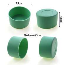 7.5厘米柔软硅胶杯套，适用于40盎司冰流翻盖式保温杯、30盎司和20盎司水瓶 - 彩色 - 查看 4