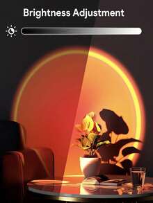 1 Stück USB betriebene LED Sonnenuntergang Projektionslampe, einstellbarer Winkel Sonnenuntergang Stimmungslicht, LED Nachtlicht geeignet für Fotografie/Party Dekoration, Wohnzimmer, Schlafzimmer, Camping, Hochzeit, auch ein tolles Weihnachtsgeschenk für Frauen, Mädchen, Freunde und Familie - Verschiedenfarbig - Übersicht 4