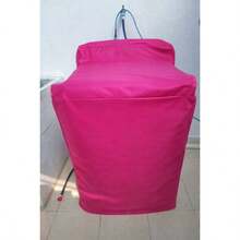 Washing Machine Cover With Silver Zipper Panel, Waterproof And Plush, For Indoor And Outdoor Use, Premium Quality, Durable Up To 6 Years, Compatible With All Brands. - 玫瑰紅 - 查看 3