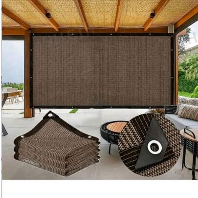Multi-Functional Outdoor Leisure Swimming Pool, Car Lawn Sunshade Net For Protection From Excessive Sun Exposure, Entertainment Party Sunshade Privacy Items, Holiday Sun Protection Privacy Screen - Balcony Breathable Sunshade Net, Courtyard Decoration Sunshade Net, Mixed Color, Coffee Color UV Protection, Summer Heat Protection, Sunshade Net, Roof Sunshade For Protection From Excessive Sun Exposure.