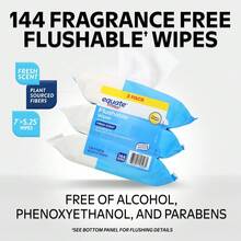 Flushable Wet Wipes Fresh Scent 144 Count 3 Pack Compare To Cottonelle - 1 - View 6