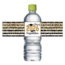 20 piezas/10 hojas Etiquetas para botellas de agua de Graduación Clase de 2026, Envoltorios de felicitaciones para botellas de agua de graduación, Pegatinas para botellas de graduación para decoración de fiesta de graduación - Multicolor - Ver 5