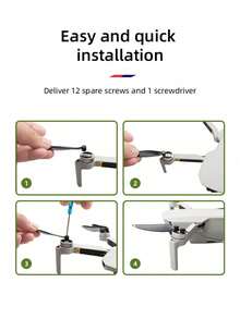 16Pcs Lightweight Propellers, Low-Noise Replacement Blades, Spare Propeller Accessories Compatible With Mini 2 / Mini 2 SE / Mini SE / Mini 4K Drone, Quadcopter Replacement Parts (Drone Not Included) - View 5