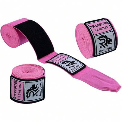 4.5M Elastic Boxing Hand Wraps – Mexican Style Wrist Support For Boxing, MMA, Kickboxing, Muay Thai – Durable & Comfortable Protection For Men & Women