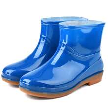 Women's Fashion Non-Slip Rain Boots, Short Stylish Waterproof Shoes With Rubber Soles, Adult Waterproof Shoes,Shoe Rack,Storage Saver,Outdoor,Garden,Travel Essential,Portable,Beach Essential,Graduation Season,Commencement,Graduation Ceremony,Graduation Gift,Graduation Present,Graduation Gift,Graduation Present,Congrats Grad,Congratulations Graduate,Valedictorian,Finish School,Graduation Party,Rain Boots / Rubber Boots / Waterproof Boots / Boot Covers / Shoe Covers Waterproof / Rain Shoe Covers / Wellies / Botas De Agua / Galochas / Outdoor / Garden - Regular - View 28