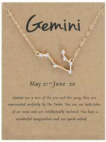 Constellation Symbol Pendant Necklace - Yellow Gold - View 11