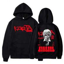 Anime Hunter X HunterS Hoodie Funny Manga Kurapika Long Unisex Printed Hooded Street Wear Hooded Shirt  Sportswear Essentials Hoodie Hoodie Women Sweatshirts Women Hoodies Men's Hoodie Sweatshirts Men Essentials Fear - 黑色 - 查看 1