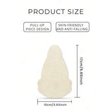 10pcs Disposable Non-Woven Breast Petals, Black Gourd Shaped Non-Woven Bust Pads | Strapless, Self-Adhesive, Skin-Friendly, Invisible, Comfortable, Anti-Sagging, Anti-Bulge - 多色的 - 查看 10