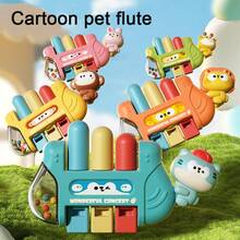 动物宝宝弦乐动物音乐趣味玩具婴儿口琴鸣响启蒙早教钢琴编曲笛子演奏益智玩具操作简便可水洗可增强宝宝的音乐细胞 - 彩色 - 查看 1