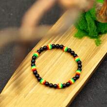 Obsidian Simple Elastic Beads 6mm Simple And Fashionable Men's And Women's Bracelets - Bracelet - View 10