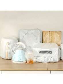 10/50/100pcs Disposable Elastic Cling Film Covers, Kitchen Appliance, Bowl, Plate Dust Cover, Food Storage Wrap - Multicolor - View 2