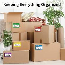 250 piezas/Rollo Etiquetas adhesivas rectangulares de colores de 3.5 pulgadas*2.25 pulgadas, Etiquetas autoadhesivas para organización de alimentos, etiquetas de nombre, etiquetas para maestros, padres, escuelas, aprendizaje, manualidades, regalos, útiles escolares, pegatinas divertidas, suministros para scrapbooking, pegatinas para portátil - blanco - Ver 2