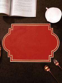 1-6pcs Premium Embroidered Fabric Placemats, Durable Non-Slip Heat-Resistant Embroidered Table Mats - Multicolor - View 23