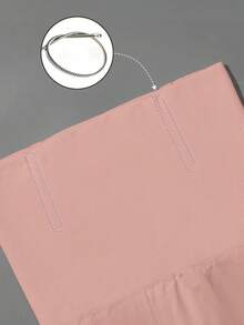 1Pc Women High Waist Shapewear For Tummy Control, Hip Lifting, Postpartum Recovery - Lace Trim Waist Trainer Body Shapers Gym Accessories Belly Slimming Girdles, Lumbar Girdles Belly Slimming Corset - 粉色 - 查看 2