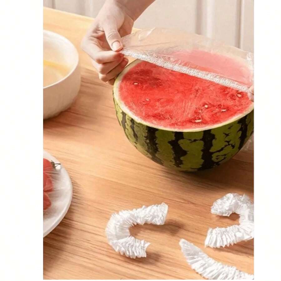 500/300/50/100/200個可重複使用彈性食物儲存蓋，適用於保鮮食物、水果與蔬菜，適合廚房、婚禮、聖誕節、生日裝飾，聖誕餐桌佈置，聖誕禮物