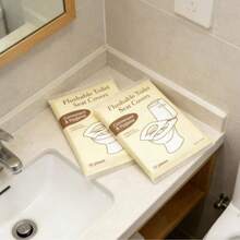 101pcs Disposable Toilet Seat Covers, Water-Soluble Wood Pulp Paper, Portable Toilet Paper - Multicolor - View 6