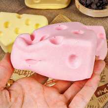 Cheese Squeeze - Slow Rebound - Realistic Cheese - Squeeze Toy - Bread Squeeze - Stress Relief Toy - Soft Squeeze - Stress Relief Tool - Birthday Gift - Perfect Gift - Gift - Collection Display - Multicolor - View 7