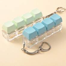 Keyboard Stress Relief Toys, Keyboard Keychain Toys, Staring Push Button Toys, Finger Pressing Keyboard Toys, For Stress Relief, Killing Time, Art Hobby, Collection, Party Supplies, Creative Toys For Teenagers, Pressure Relief Toys For Teenagers - Multicolor - View 9