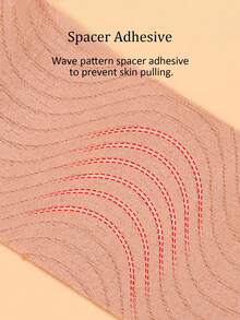 Skin-Friendly Waterproof And Sweat-Resistant Breast Lift Tape, Cleavage Enhancing Backless Bra Tape, Suitable For Wedding Party Backless Dresses - Khaki - View 7