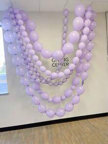 20/40pcs Purple Connecting Balloons Set, DIY Balloon Chain, Suitable For Creating Balloon Wall, Heart Arch, Tail Balloons, Applicable For Wedding, Birthday, Welcome Party, Valentine's Day, Proposal And Anniversary Party Decoration - Multicolor - View 5