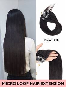 12-22 Inch Invisible Micro Ring Hair Extensions, Smooth Seamless Remy Human Hair Bun, Increase Hair Volume For Daily, Party, Wedding - Multicolor - View 36