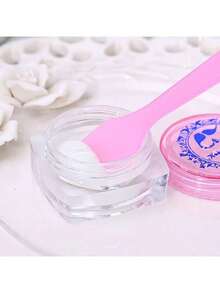 10 piezas de espátulas para mascarillas faciales y crema de ojos de material PP, cucharas para cuidado de la piel y cosméticos (color aleatorio) - Multicolor - Ver 1