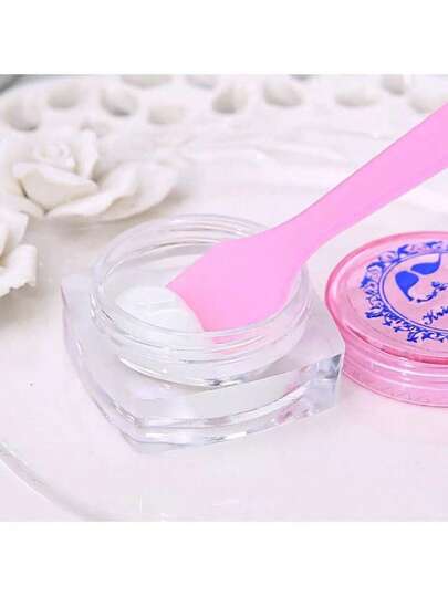 10 chiếc thìa nhựa PP dùng để lấy mặt nạ và kem dưỡng mắt, dụng cụ chăm sóc da và mỹ phẩm (màu ngẫu nhiên)