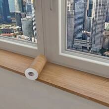 1 Roll Faux Wood Grain Repair Tape, Furniture Renovation Baseboard Decorative Sticker - C - View 10