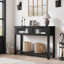 Sofa & Console Tables - Black - View 3