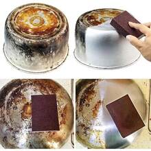 1Pack Magic Emery Cleaning Sponge Rust Remover For Kitchen Pots Powerful Decontamination Tool Versatile Household Cleaning Gadget HUIC - màu nâu - Xem 8