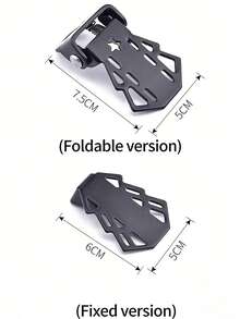 1 pieza Nuevo pedal trasero plegable de acero reforzado para bicicleta de montaña, accesorio de pedal plegable de acero de manganeso para rueda trasera de bicicleta de montaña, accesorio de pedal plegable universal para montar de pie en rueda trasera - Multicolor - Ver 3