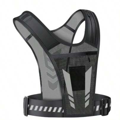 跑步水袋背心背包，轻便透气，男女通用，带手机袋，5升水袋，适用于越野跑、徒步、骑行、马拉松