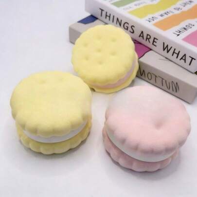 2026 New - Emojioo Cake Sandwich Cookie Squishy Slow Rebound Soft Plush Toy - Realistic Food Eraser Texture, Wholesale Stress Relief Toy, Creative Office Desk Pressure Relief Gift, Holiday Gift, Creative Surprise, Perfect Gift